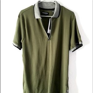 (New) Men’s Kenneth Cole New York Zip Up Polo